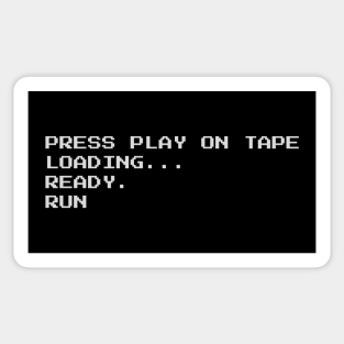 Retro Gaming – Press Play on Tape Sticker